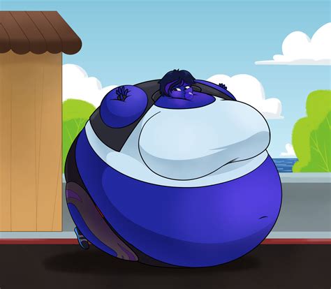 So I decided to do a single pic instead of a sequence so let me tell you the story. . Deviantart blueberry inflation